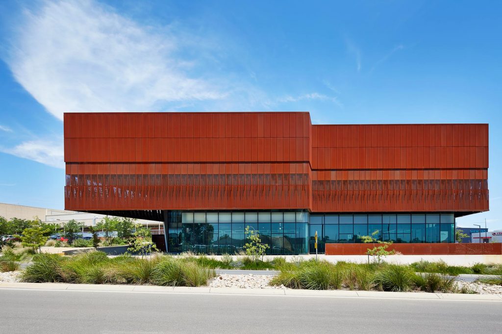 Exterior of a contemporary arts centre in Adelaide, Australia