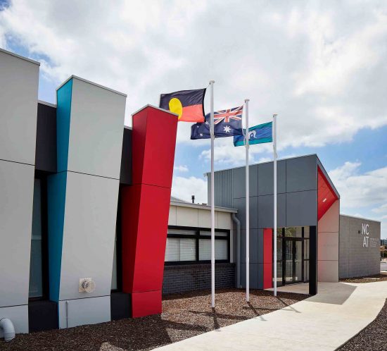 School interior beautifully photographed by property photographers in Melbourne, showcasing vibrant classrooms and cozy learning spaces.