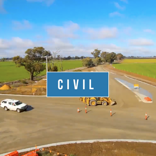 A time-lapse video capturing the progress of a civil construction project, showing the building process from start to finish.