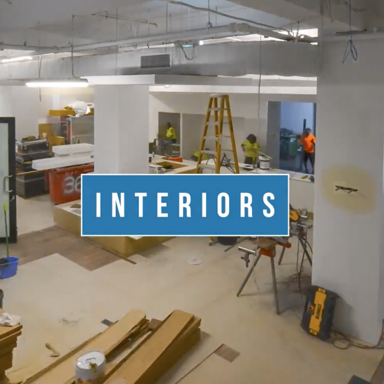 A time-lapse video showcasing the interior construction progress of a building, captured by a construction time-lapse camera.