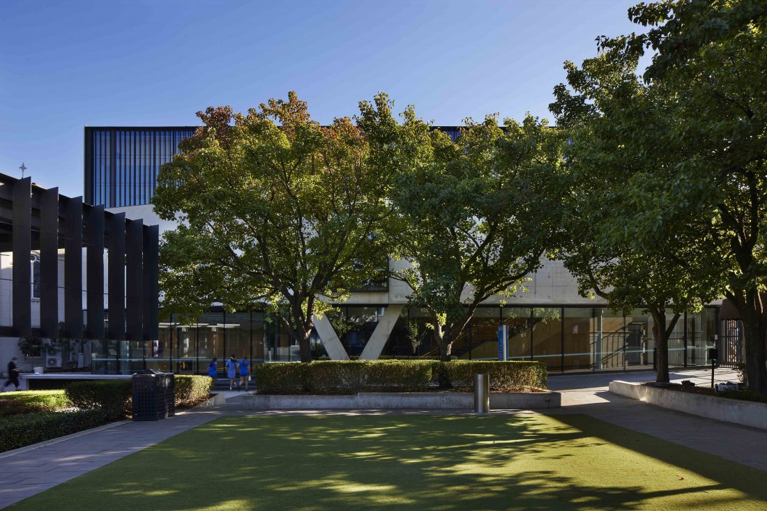 An image showcasing the exterior of a school captured through exterior photography in Melbourne.