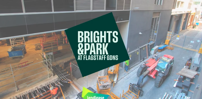 Image of Brights and Parks Renovation Project, with a text overlay saying "Brights and Park At Flagstaff Gardens"